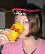 A pirate in a tricorn hat